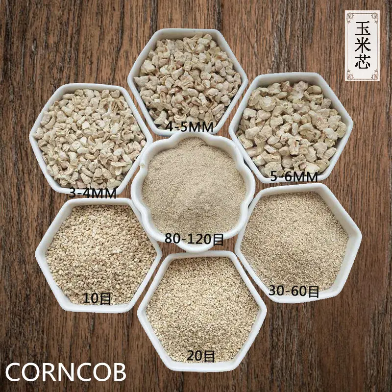 Crushed Feed Grade Natural Corn Cob Grits Corncob For Abrasive And Polishing