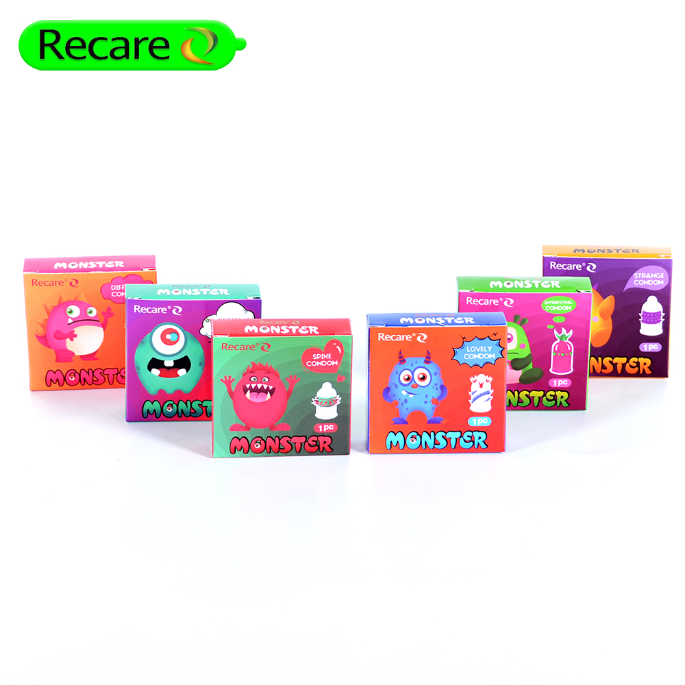 Recare brand мужской латексный супер безопасная из латекса с шипами
