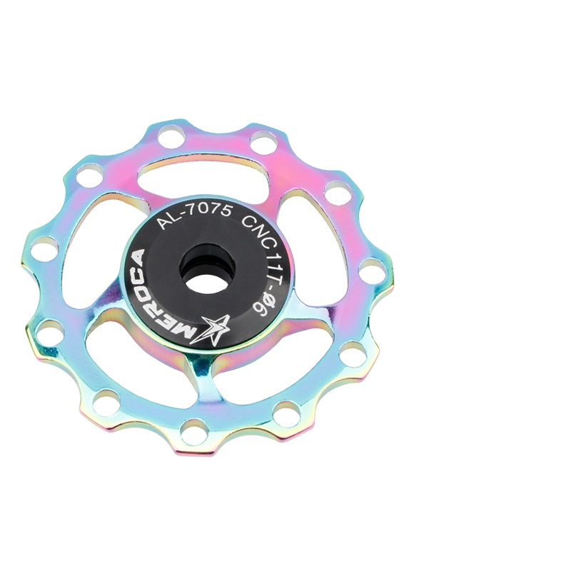MEROCA MTB Bike 11T 13T Alloy Jockey Wheel Bicycle Rear Derailleur Guide Pulley Steel Bearing