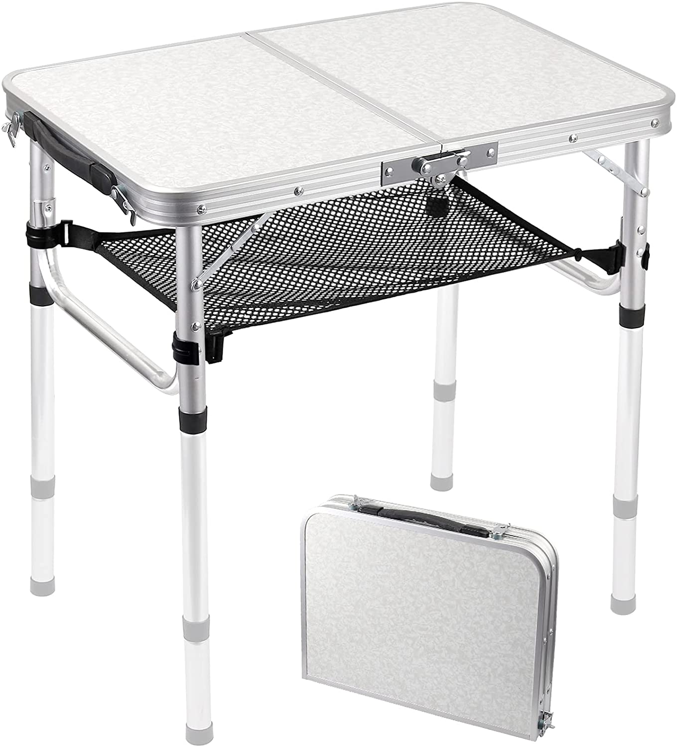 New Design Adjustable Lightweight Portable Table Camping Outdoor Folding Table With Carrying Handle