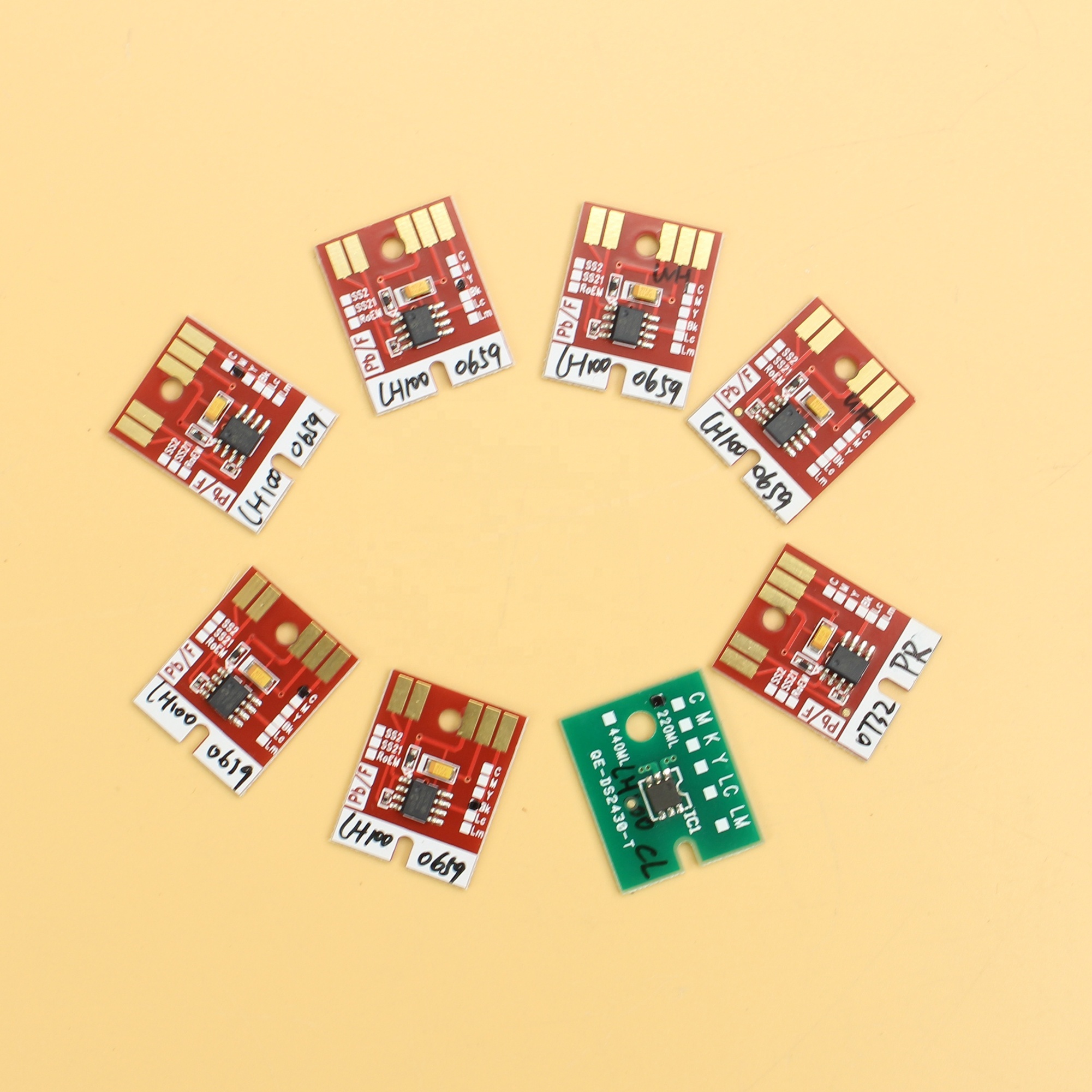 Permanent Chip For Mimaki LH-100 UV Ink Cartridge Chips for Mimaki UJF-3042 SPC 0659 BK C M Y WH PR