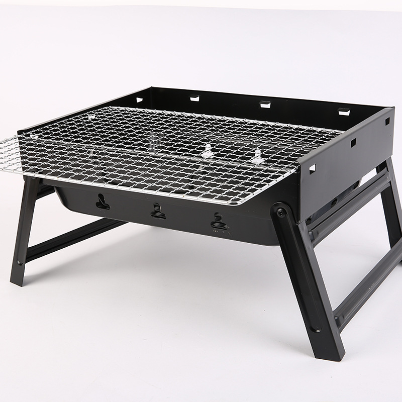 Big Size Outdoor Charcoal Stove Household Portable Folding Charcoal Balcony BBQ Grill Outdoor Picnic BBQ Stove