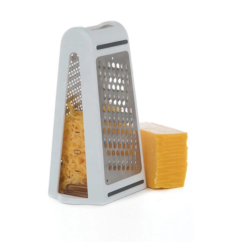 Grater Vegetables Parmesan Slicer Shredder for Cabbage Cheese Cutter Multi Stainless Steel with Container Kitchen Accessories