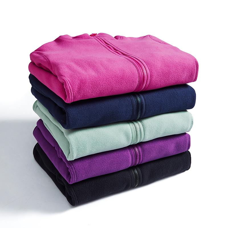 Drop Shipping OEM Veste Polaire Jaket Bulu Custom Very Warm Soft Touch Fleece Jacket for Women Polar Fleece Jacket Woman