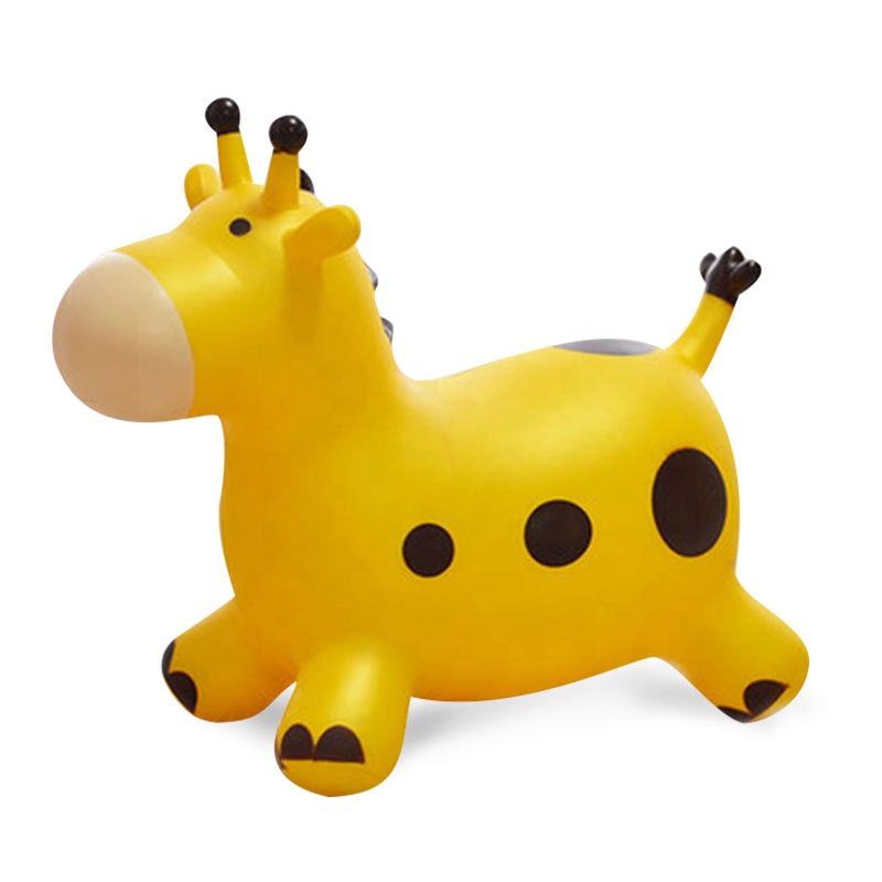 Toy Kids Toddlers Children Child Ride On Bouncing Animal Toys Inflatable Rubber Pvc Blue Jumping deer horse