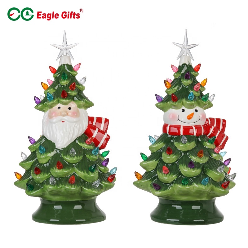 Eaglegifts красочные световые бусины настольная подсветка керамическая Рождественская елка украшение дома
