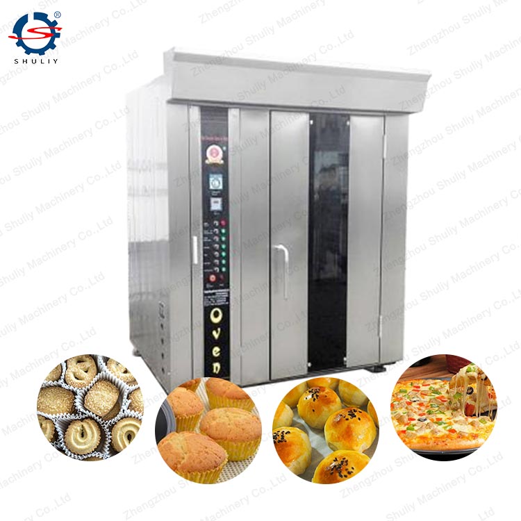rotating baking oven stainless steel cookie cake bread baking rotary ovens industrial bread baking oven