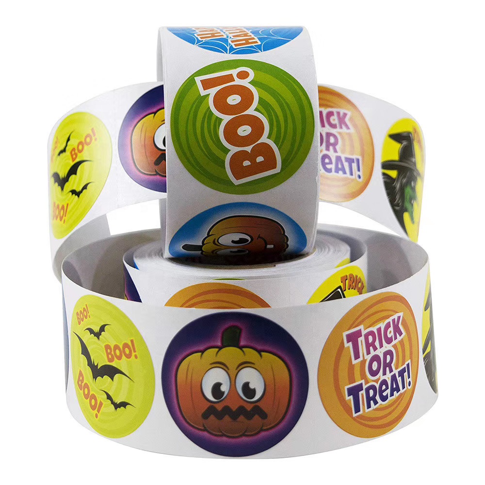 Roll paper kids cartoon Motivation Encouragement Halloween Sticker