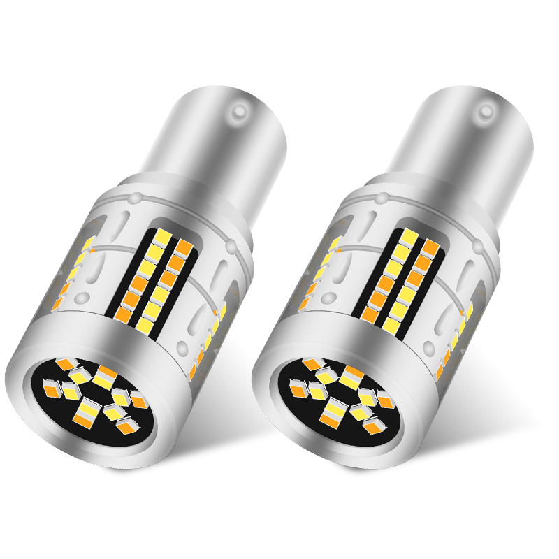 Dual color Super Bright Led Switchback Brake Turn Signal Light Led Car Lights Led Lights for Car BAY15D 1157led bulb