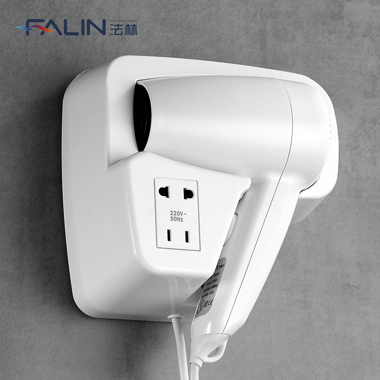 Fanreign FL-2101B ЕС штекер настенный фен для волос бытовой техники подвесной фен для волос из АБС-пластика для отеля домой Электрический вентилятор