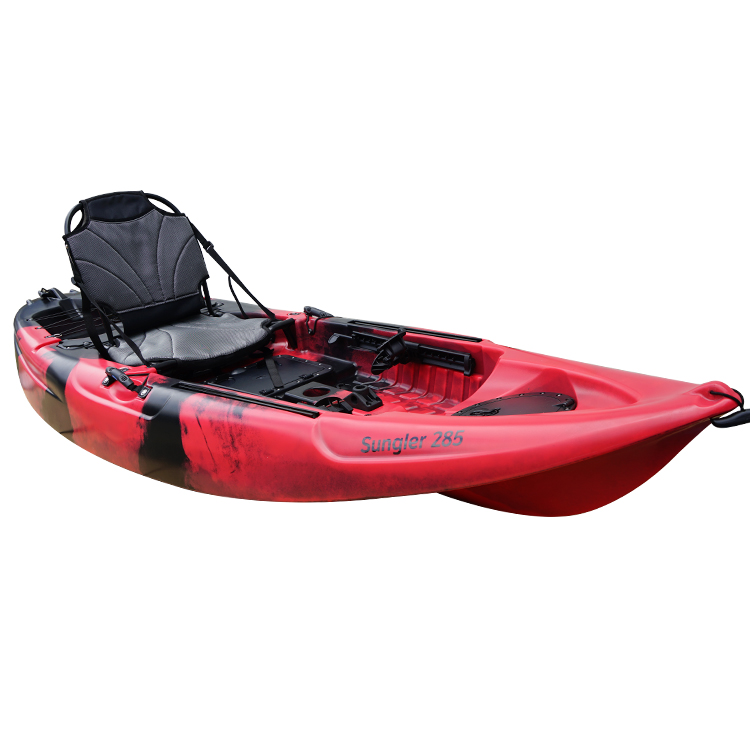 NEOKUDO Rotational Molding Canoe Kayak Manufacturer LLDPE Sit On Top Kayak High Aluminum Seat Single Fishing Kayak