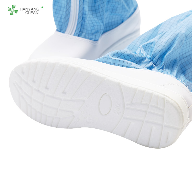 Cleanroom PU подошва ботинки Антистатические Рабочие длинные ботинки esd