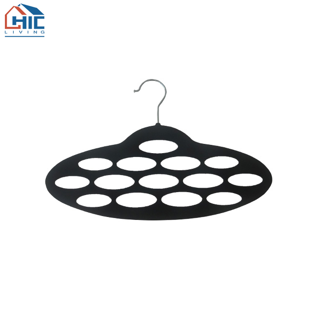 Chic Oval Velvet Scarf Hanger Multifunctional Wardrobe Accessory for Clothing Scarves Belts Ties Mufflers & Laundry Accessories