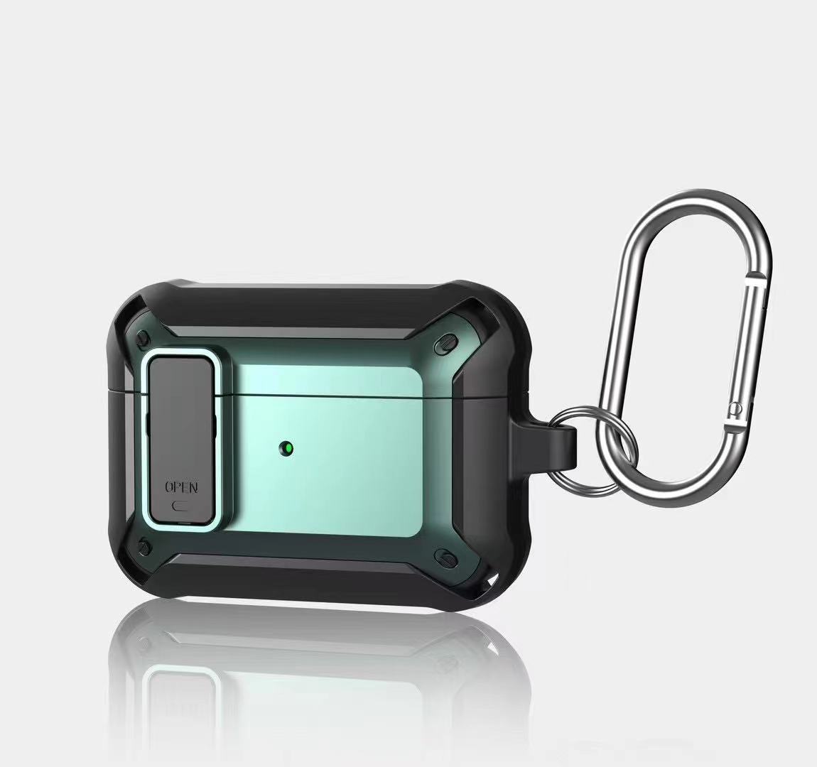 Shockproof Buds Live Case For Apple Airpod Pro 2021 Protective Earbuds Case Thunder Armor With Keychain