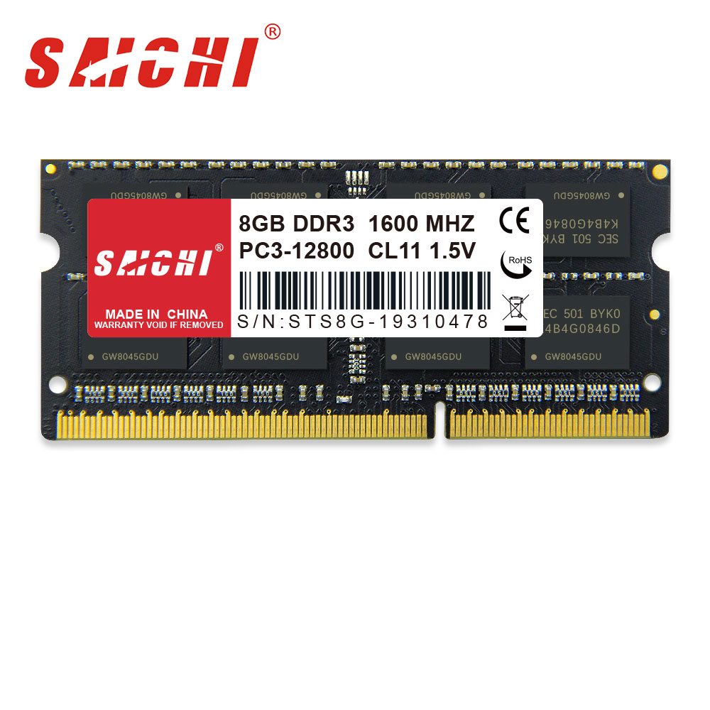 Китайский производитель, оригинальные чипсеты Sodimm DDR3 Ram 1600 МГц 8 ГБ, оперативная память для ноутбука