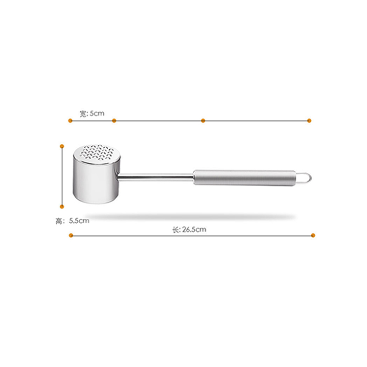 Easy Clean Mallet for Kitchen Beef Hammer Meat Tenderizer Stainless Steel Meat Hammer Tool