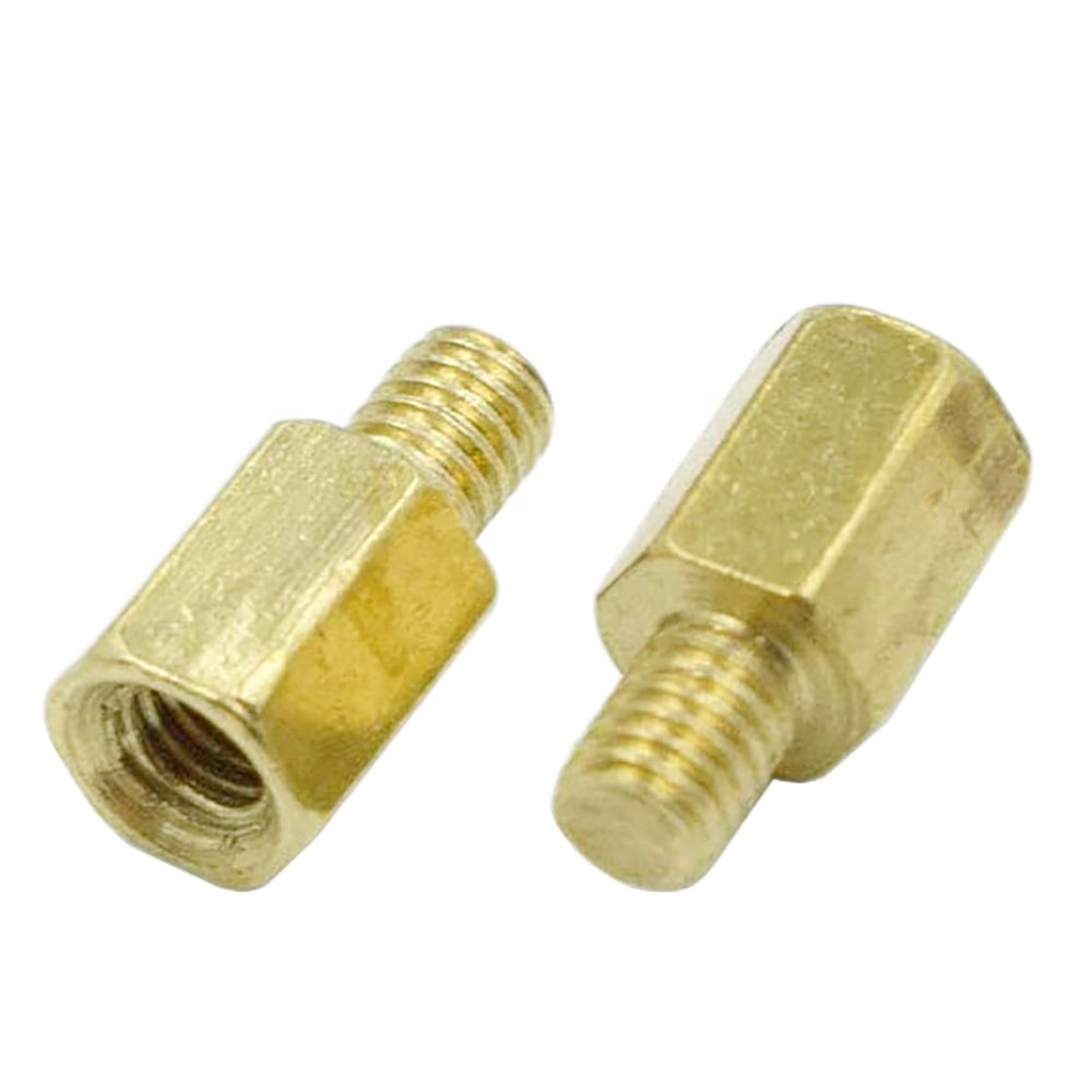 M3x6+4mm Male to Female Thread Brass Hexagon Hex Standoff Spacer Pillar