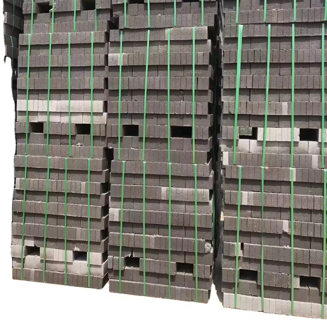 Automatic widely used hollow solid brick block cuber palletizing packing machine system suitable for many types of bricks