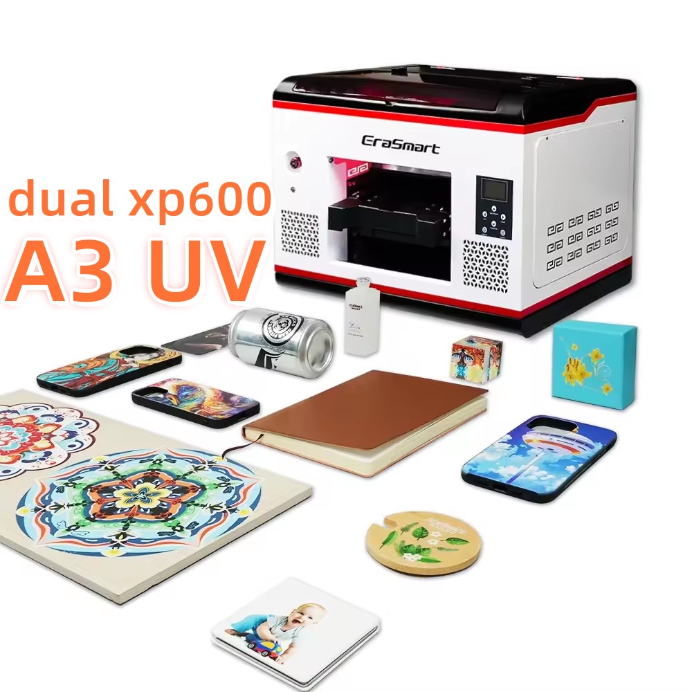 phone case digital desktop small inkjet printers mini dual xp600 printing machine a3 uv printer