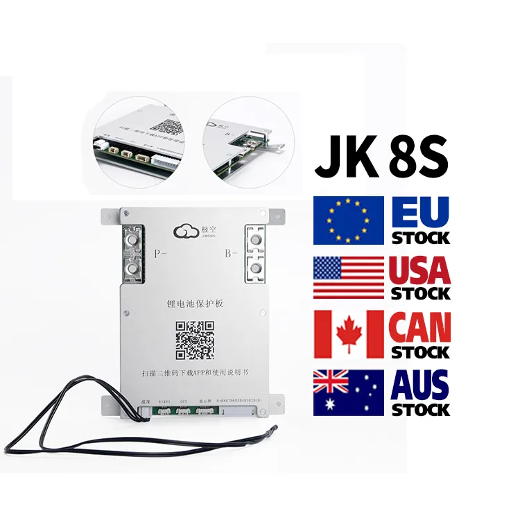 JK BMS Jikong BestCell 1A 2A active balance LTO Lithium Lifepo4 BMS 8S 16S 24S 100a 150a 200a Smart JBD Daly JK bms