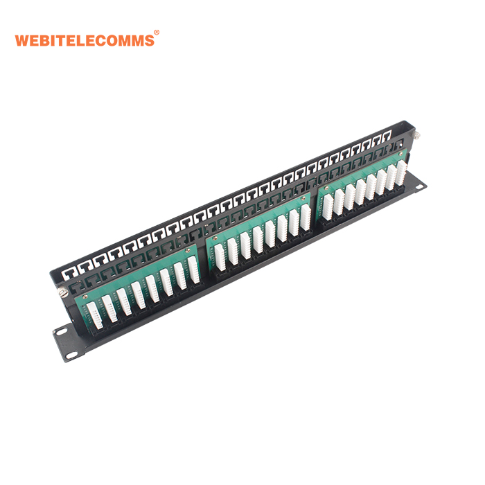 Металлический корпус материал + RJ45 модуляров, 19 ''2U 48 порты UTP Cat6 патч-панели