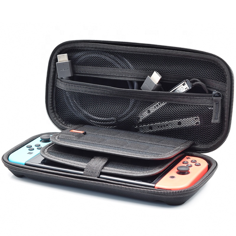 Compact rigid Hard Caring Case Hang Bag Portable Travel Storage Gadget Pouch for Nintendo Switch Console Game Card Accessories