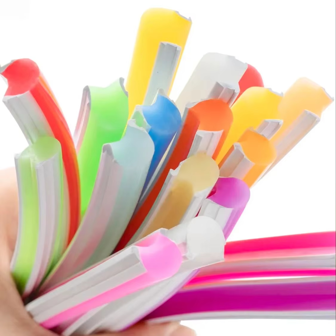 Factory Price Pure Silicone 6mm Flexible LED Neon Tube Separation LED Advertising Signs LED Neon Flex Item Neon Lights
