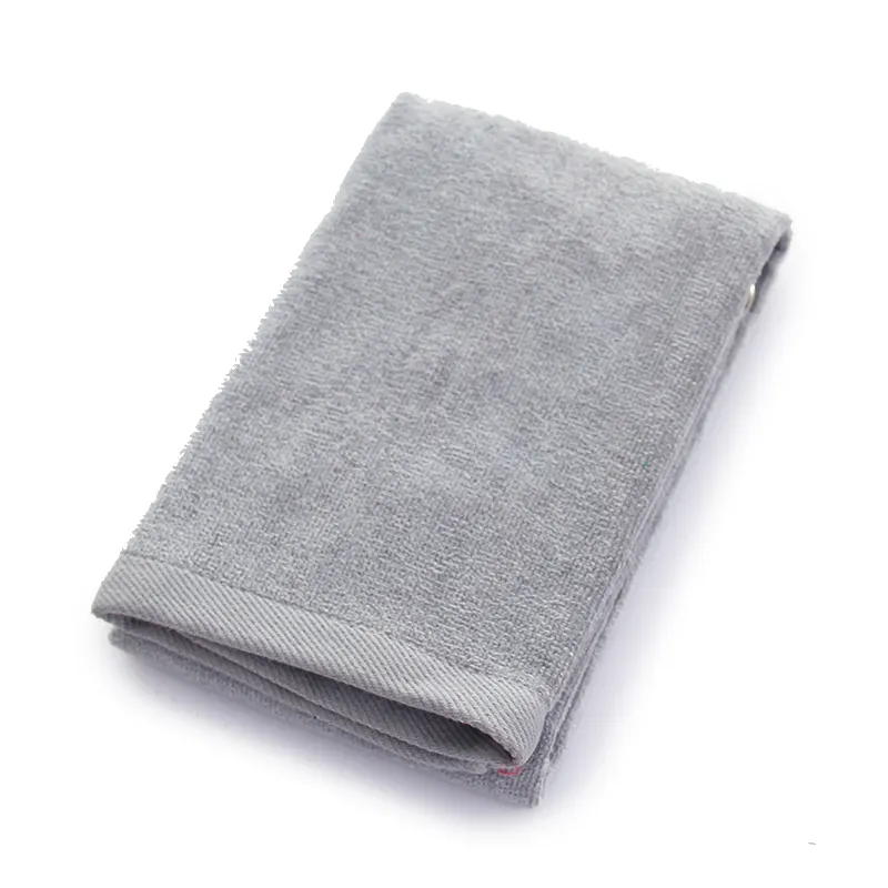 New Design Plain Color Cotton Golf Towel Accept Custom Logo Golf Towel Wholesale Spot