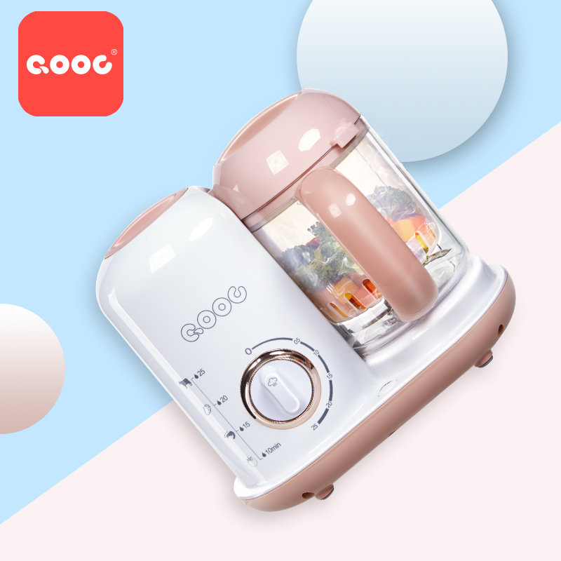 Qooc новый режим Q1-S бытовой мини детское питание чайник портативный кухонный комбайн Пароварка-блендер