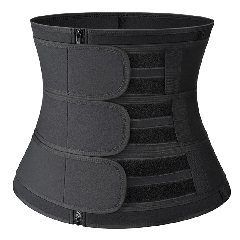 Drop shipping Waist Trainer Neoprene Body Shaper Three Belt Women Slimming Sheath Belly Reducing Shaper Tummy Sweat Shapewear Wo