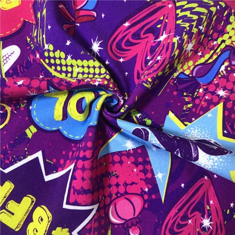 Hight Quality 95 cotton 5 lycra Mango Custom Digital Printing Cotton Lycra Fabric for baby cloth 230-250gsm