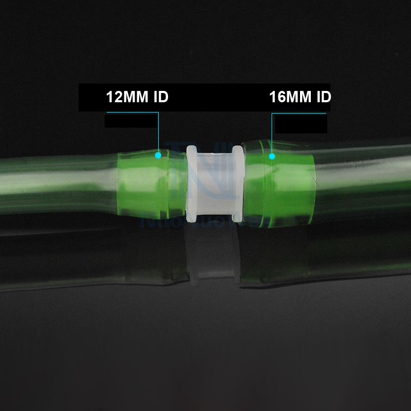 2021 Aquarium Soft Tube Adaptor Inner Diameter 4/8/12/16/mm Pipe Straight Reduce Connector Translucent Pipe Joints Dropshipping