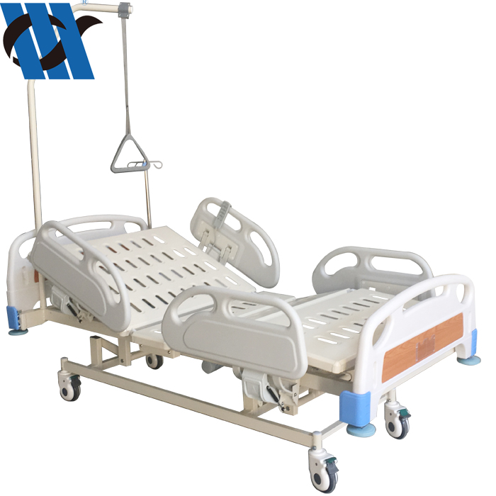 YC-E3618L(III) 3 Functions Adjustable Movable Hospital Medical Patient Bed With Monkey Bar Electric Nursing Bed