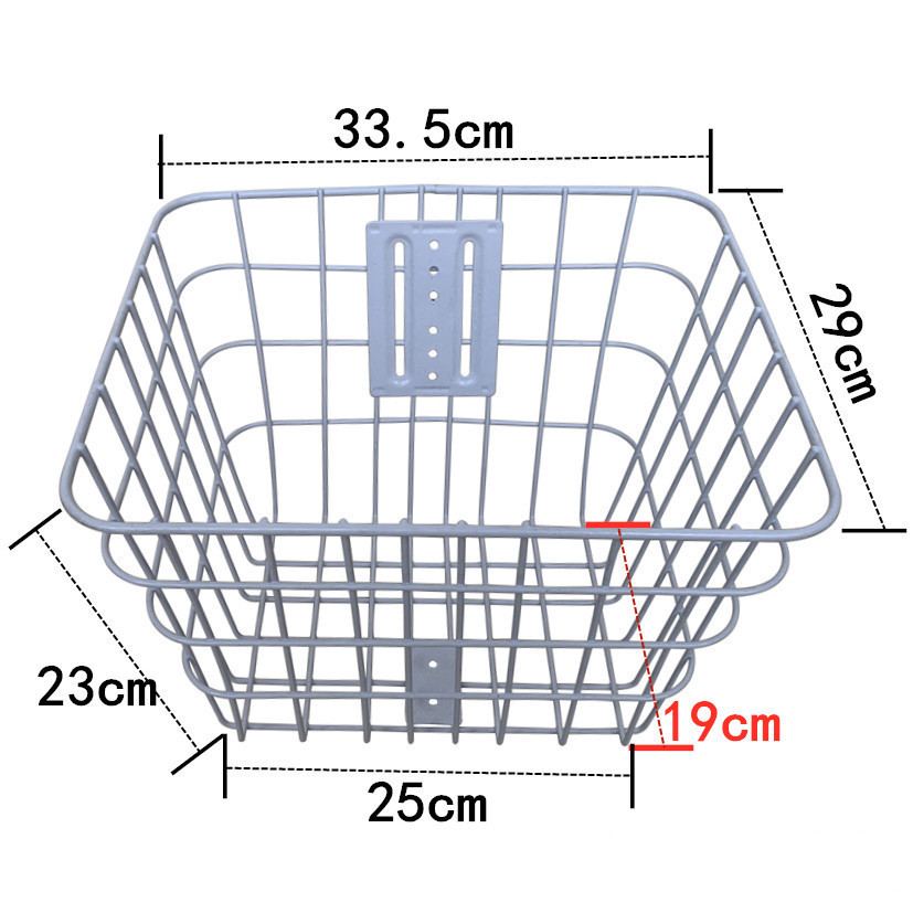 New electric bicycle basket basket thickening and tube electric bicycle basket
