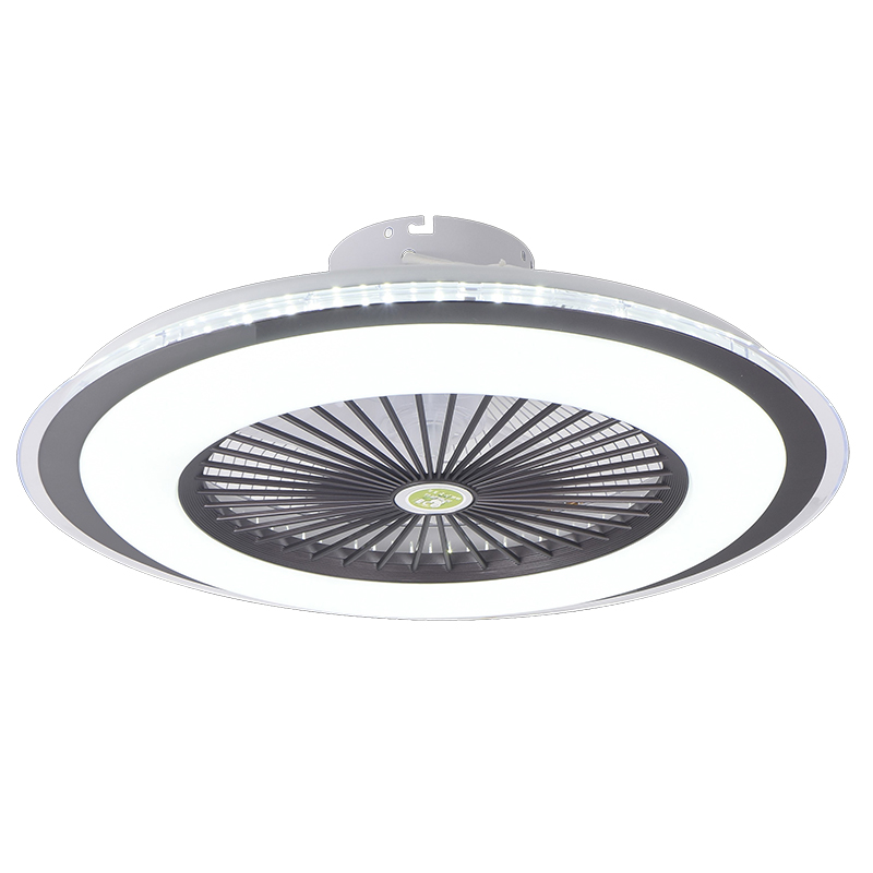 modern residential dimmable dc motor ventilador de teto decorative remote control acrylic light led ceiling fan