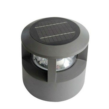 Aluminum landscape lamp deck floor lights solar garden led light two-color lamp