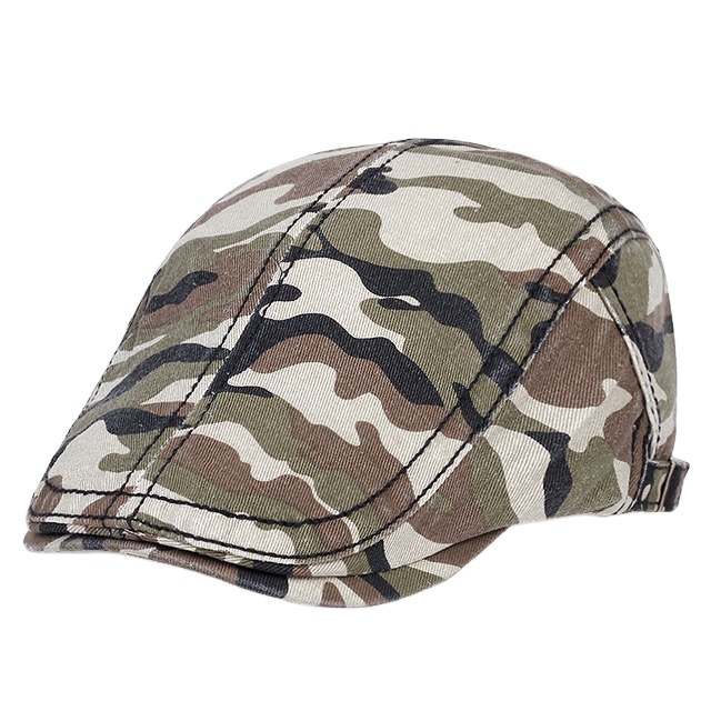 Fashion Cotton Cowboy Hat Casual Beret Women Camouflage Cap Men Hip-Hop Sports Fashion Plaid Ivy Cap