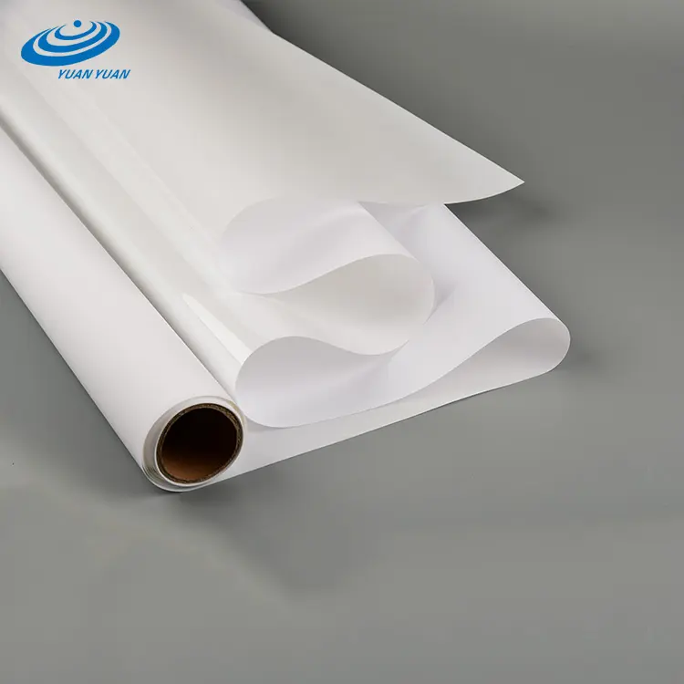 Factory Price Eco-Solvent Latex UV Custom 220gsm Matte PET Backlit Film Rolls For Light Box