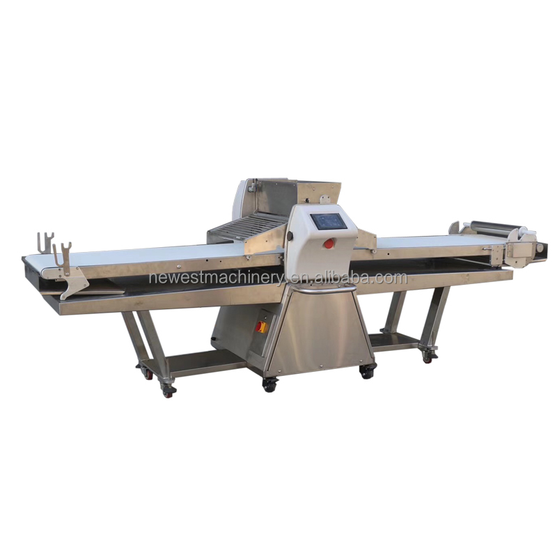 PLC control Danish pastry dough sheeter,croissant machine dough sheeter