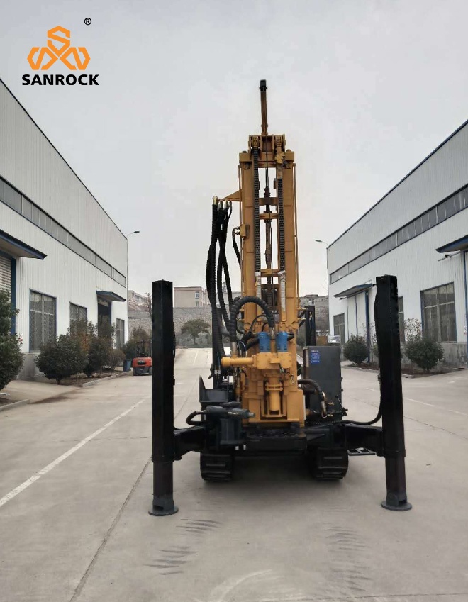 Буровая установка Sanrock для бурения скважин с резиновой дорожкой