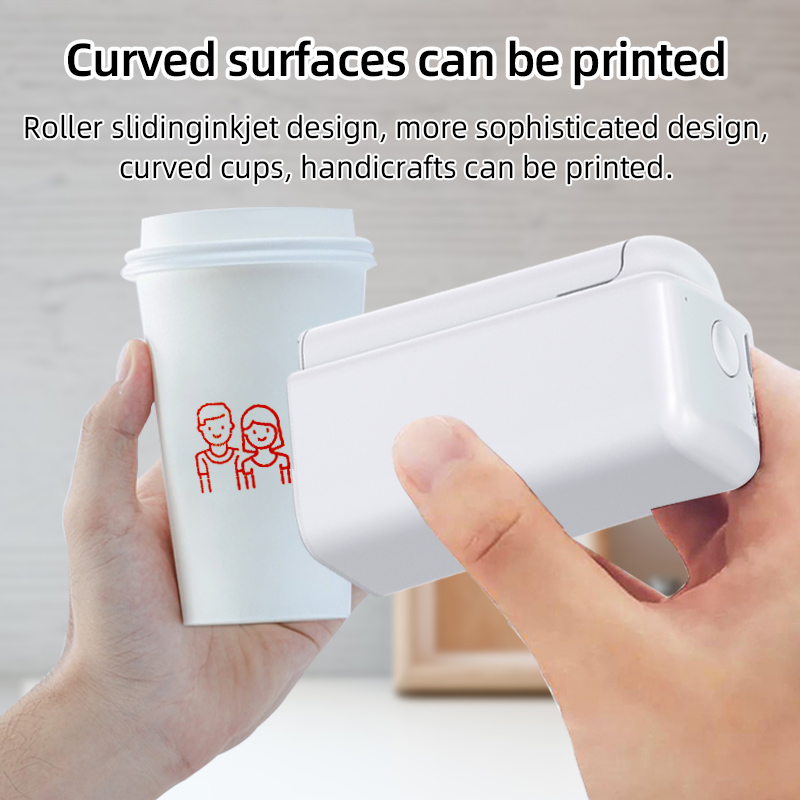EVEBOT PrintPods can print all surfaces with WIFI creative tattoos, mini stickers, postcards, paper cups, glass bottles,
