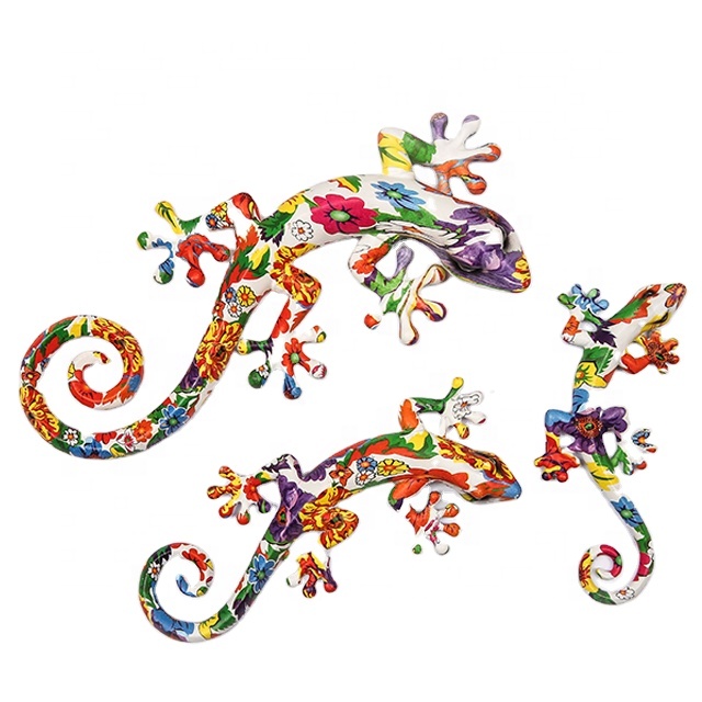 Wholesale Refrigerator Decor Polyresin Travel Tourism Souvenir Manufacturer Custom 3D Resin Lucky Gecko Fridge Magnet