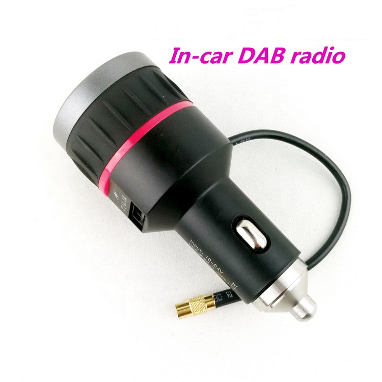 0,96 OLED Автомобильный Dab радиоприемник FM-передатчик с USB-зарядным устройством