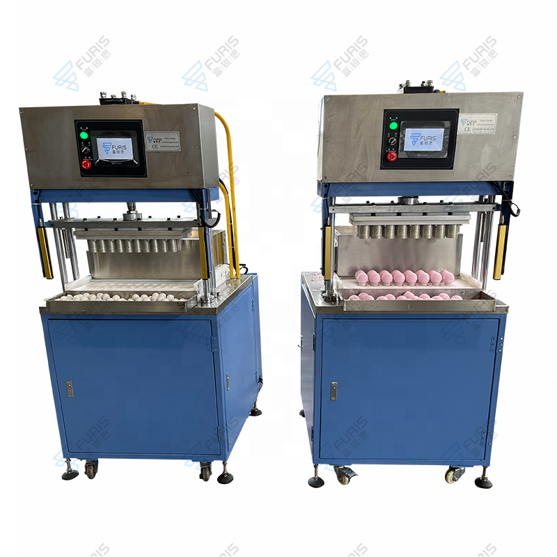 Full automatic inexpensive logo mold impress on the bath bomb ball machine press