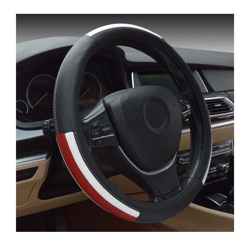 Universal Car Steering Wheel Cover Luxury Genuine Leather Softand Comfortable Car Decorations