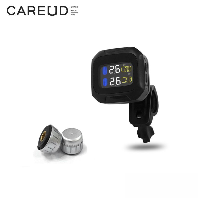 Tpms для мотоцикла, с 2 внешними датчиками, система контроля давления в шинах