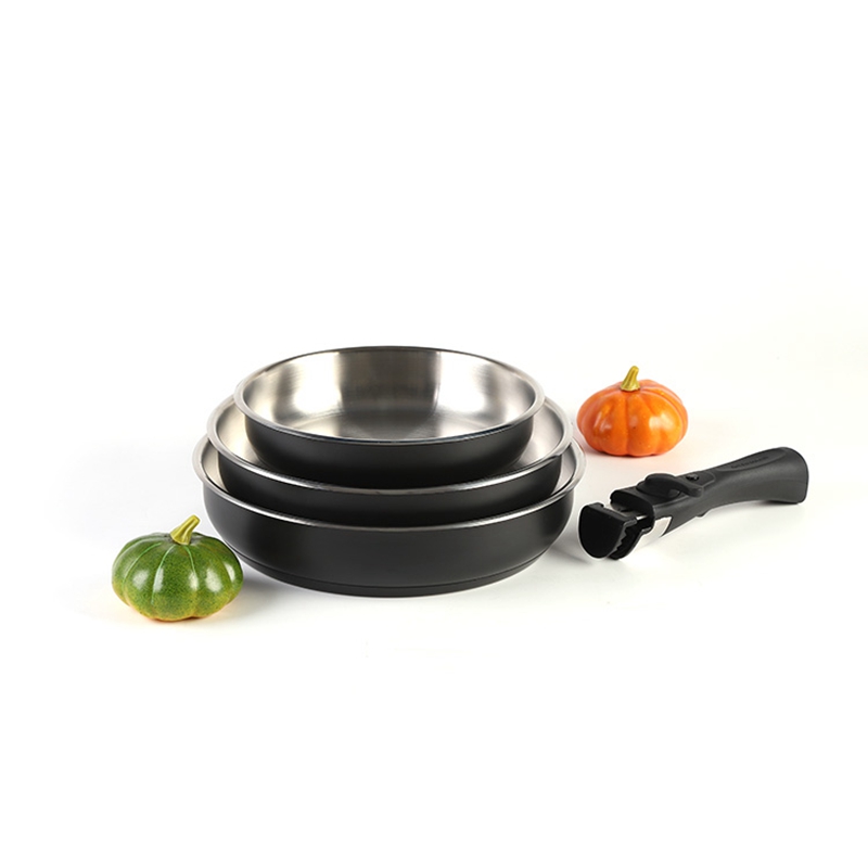 Литье под давлением алюминия антипригарная Кастрюля Frypan набор посуды