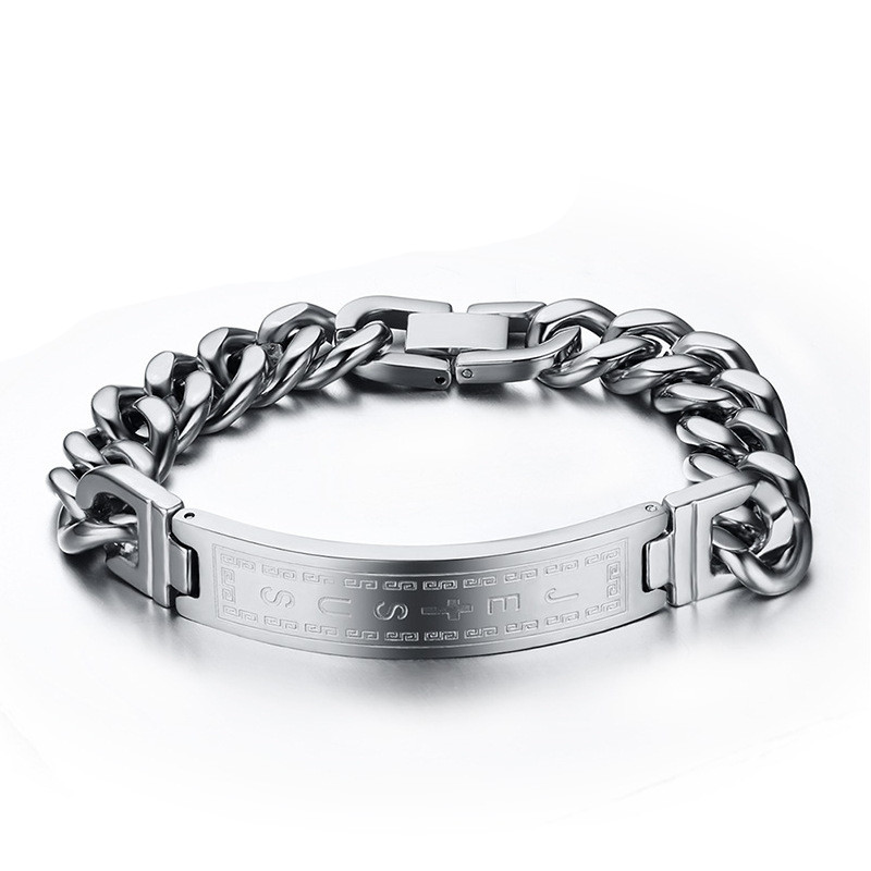 Yiwu Meise Stainless steel men's Korean cross bracelet