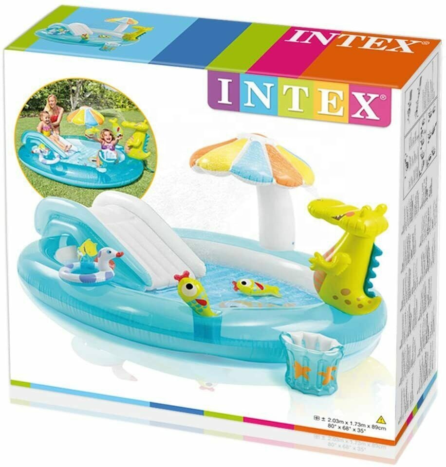 ПВХ надувной детский бассейн для INTEX Vifuur над землей Basen Ogrodowy детский спрей Gator бассейны с горкой Bouy Medence
