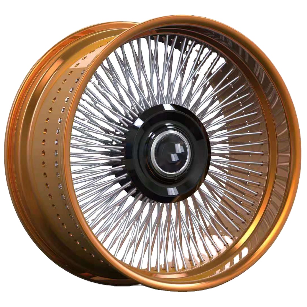 DIY Wheel Rim for Cadillac Chrys 20 22 24 26 inch wire wheels other hot for old car classic car alloy aluminium forged wheels